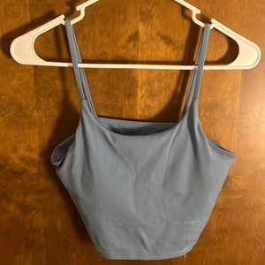Athletic blue cropped tank